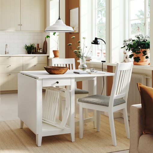 NÄSINGE, πτυσσόμενο τραπέζι με αποθήκευση, 48/104/159x85 cm, 205.875.37