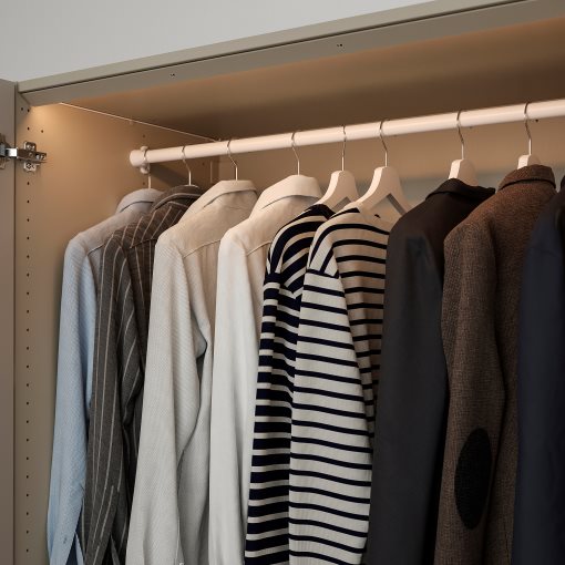 ÖVERSIDAN, wardrobe strip with built-in LED light source with sensor/dimmable, 96 cm, 205.895.36