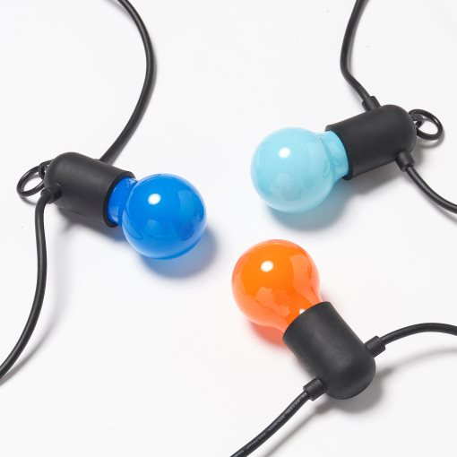 SOLVINDEN, γιρλάντα φωτισμού με ενσωματωμένο φωτισμό LED /12 λαμπτήρες/εξωτερικού χώρου, 205.931.66