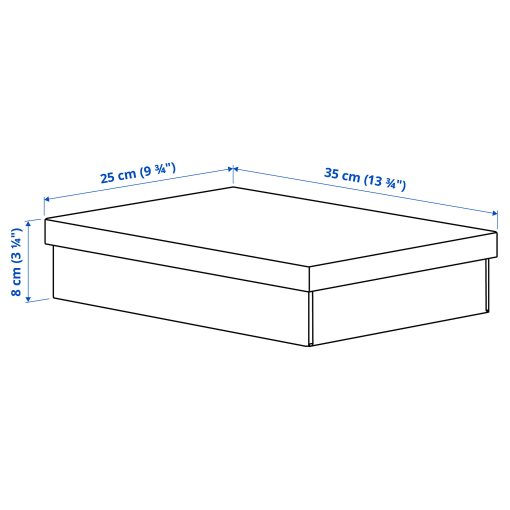 FJÄDERHARV, κουτί αποθήκευσης με καπάκι, 25x35x8 cm, 205.968.91