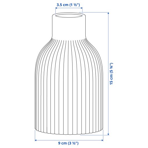 KAPKASTANJ, vase, 15 cm, 206.073.14