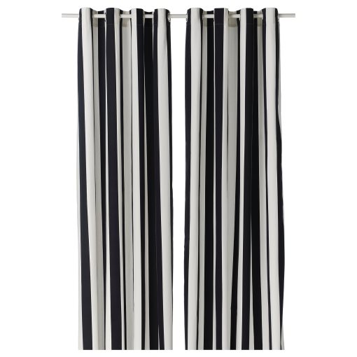 SLANHOSTMAL, curtains with eyelets/1 pair, 145x300 cm, 206.078.42