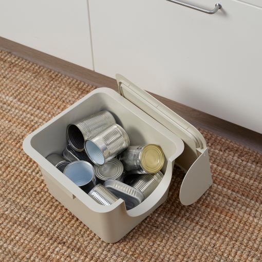 TRÖSKNING, bin with lid, 12 l, 206.101.75