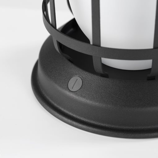 SOLUPPGÅNG, φανάρι LED εξωτερικού χώρου λειτουργία με μπαταρία/ρυθμιζόμενης έντασης, 206.212.73