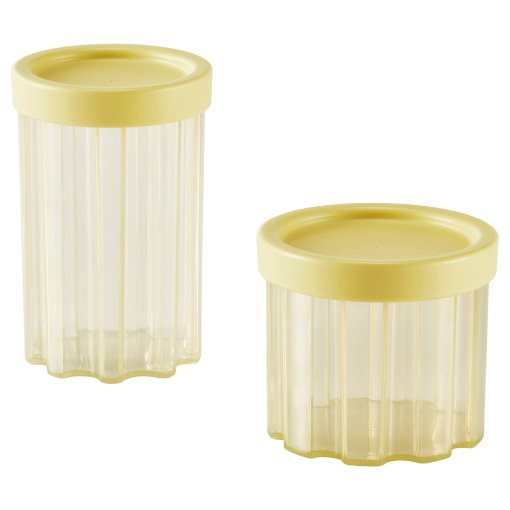 SPJUTLILJA, jar with lid, set of 2, 206.242.24