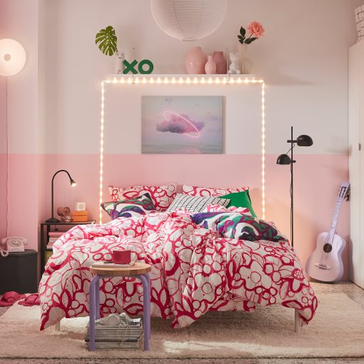 HÄRLIR, duvet cover and pillowcase, 150x200/50x60 cm, 206.260.63