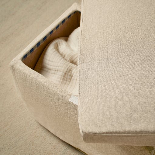STRANDMON, slipcover for footstool, 206.328.51