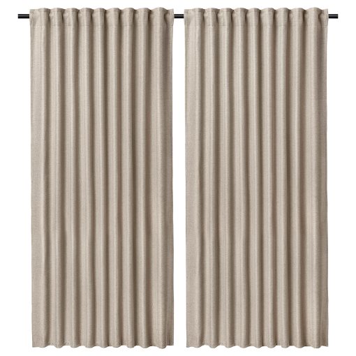 ANNAKAJSA, room darkening curtains with heading tape/1 pair, 145x280 cm, 206.364.01