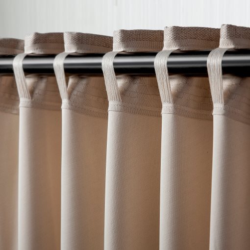 ANNAKAJSA, room darkening curtains with heading tape/1 pair, 145x280 cm, 206.364.01