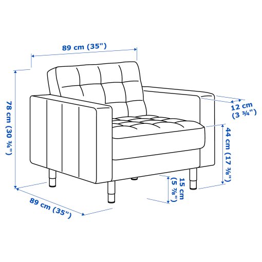 LANDSKRONA, armchair, 292.697.24