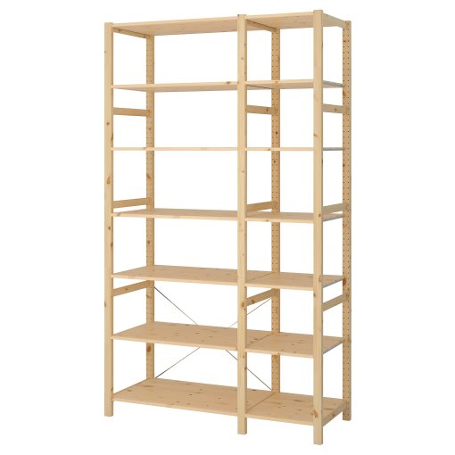 IVAR, 2 sections/shelves, 134x50x226 cm, 294.070.56