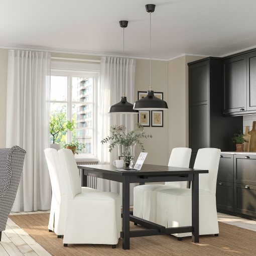 NORDVIKEN/BERGMUND, τραπέζι και 4 καρέκλες, 152/223 cm, 294.082.87