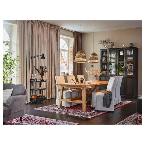 MOCKELBY/BERGMUND, table and 6 chairs, 235x100 cm, 294.084.71