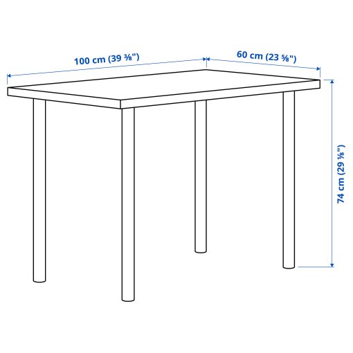 LINNMON/ADILS, desk, 100x60 cm, 294.160.94