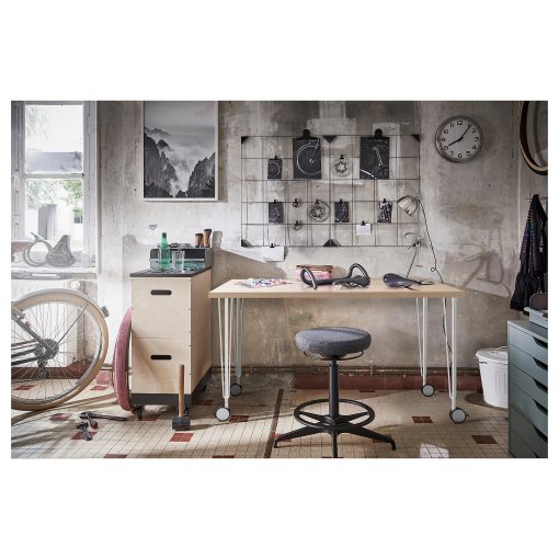 LAGKAPTEN/KRILLE, γραφείο, 140x60 cm, 294.172.63