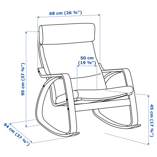 POÄNG, rocking-chair, 294.291.24