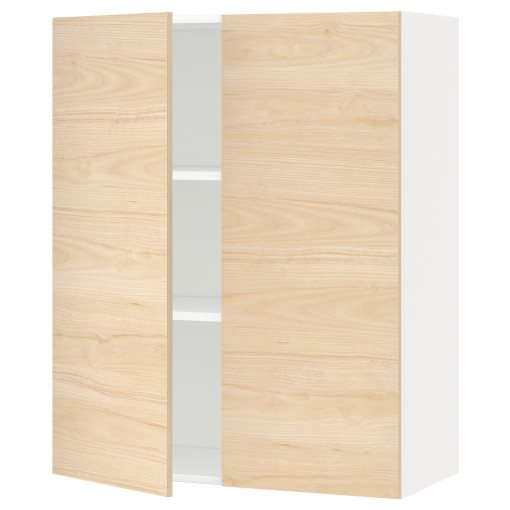 METOD, wall cabinet with shelves/2 doors, 80x100 cm, 294.595.97