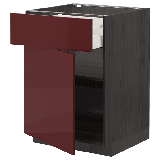 METOD/MAXIMERA, base cabinet with drawer/door, 60x60 cm, 294.646.07
