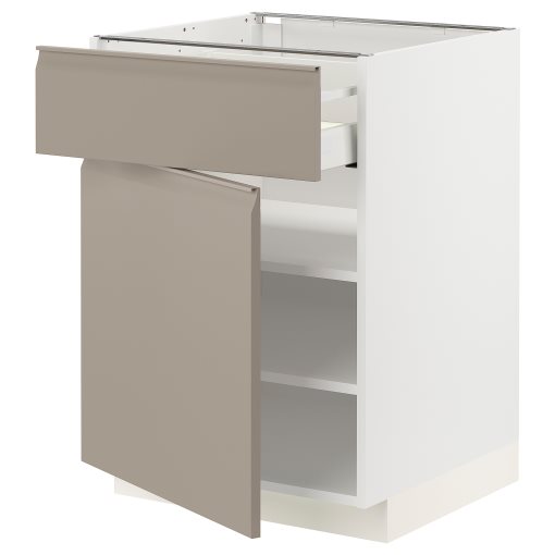 METOD, base cabinet with drawer/door, 60x60 cm, 294.920.02