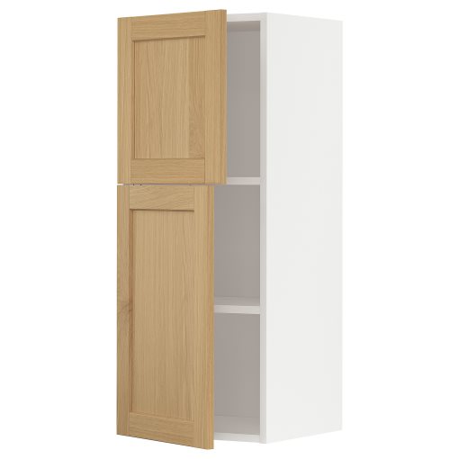 METOD, wall cabinet with shelves/2 doors, 40x100 cm, 295.093.47