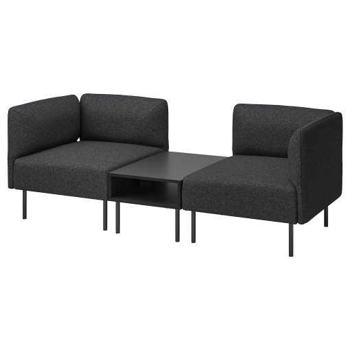 LILLEHEM, 2-seat modular sofa with side table, 295.360.58