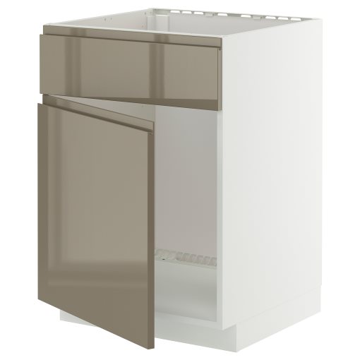 METOD, base cabinet for sink with door/front, 60x60 cm, 295.765.77