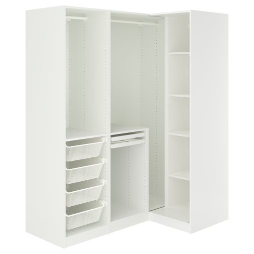 PAX/FYRUDDEN, γωνιακή ντουλάπα, 161/111x201 cm, 295.817.53