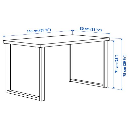 SKÅLSTA, τραπέζι, 140x80 cm, 296.082.34