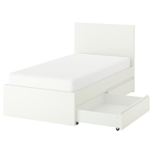 STORKLINTA, σκελετός κρεβατιού με 2 κουτιά αποθήκευσης, 90x200 cm, 296.308.00
