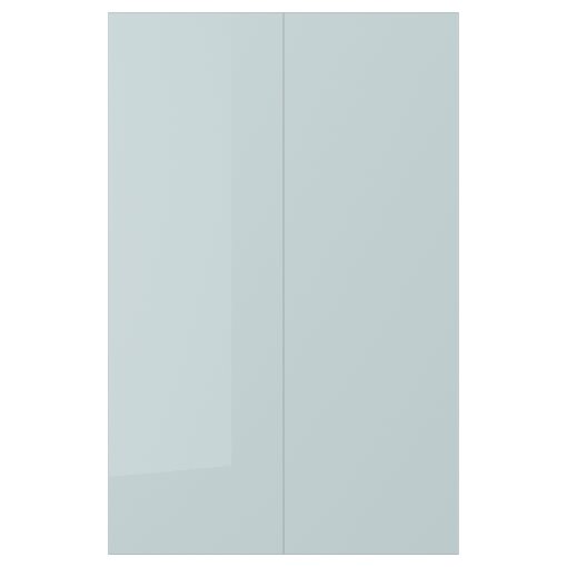 KALLARP, 2-piece door for corner base cabinet set/high-gloss, 25x80 cm, 305.201.55