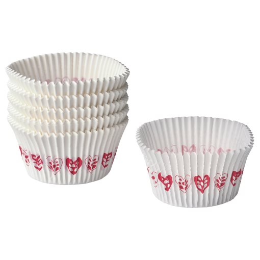 VINTERFINT, baking cup/heart pattern/65 pack, 305.295.18