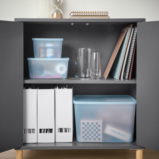 RYKTA, storage box with lid, 12x18x12 cm/1.5 l, 305.332.09