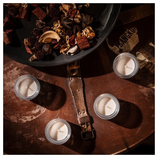 GLANSLIND, αρωματικό κερί ρεσό/βανίλια καπνιστή, 30 τεμ. 3.5 ώρες, 305.528.15