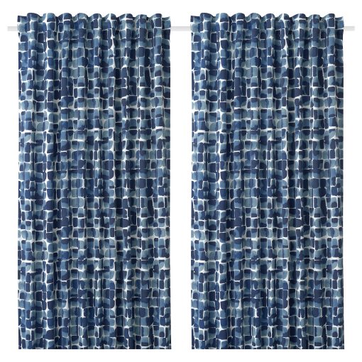 SPIRSTÅNDS, room darkening curtains 1 pair, 145x300 cm, 305.644.51