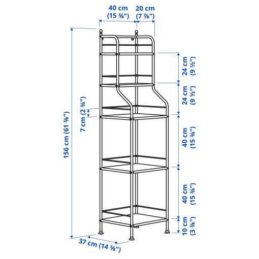 FROSJON, shelving unit, 40x156 cm, 305.749.02