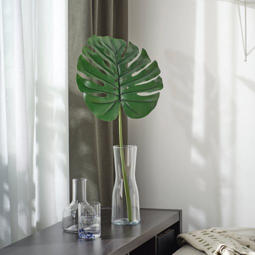SMYCKA, artificial leaf/in/outdoor/Monstera, 80 cm, 305.871.60