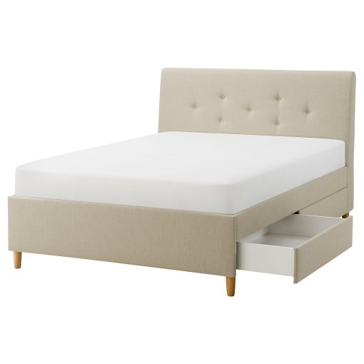 IDANÄS, upholstered storage bed, 160x200 cm, 305.880.94