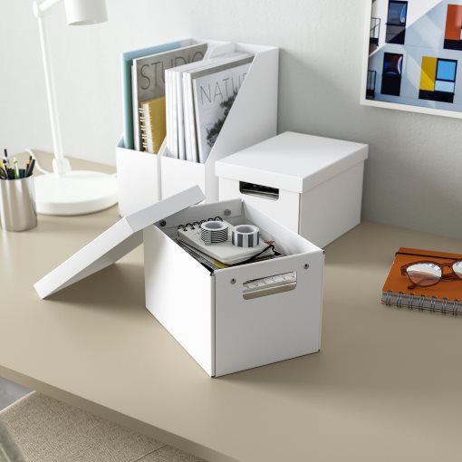 FJÄDERHARV, κουτί αποθήκευσης με καπάκι, 18x25x16 cm, 305.968.95