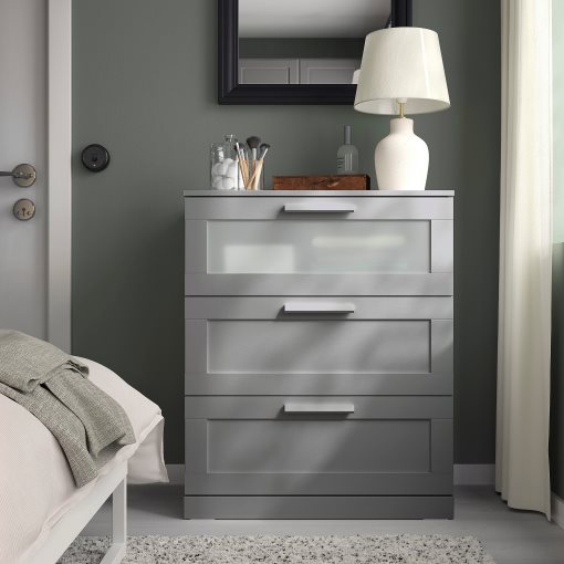 BRIMNES, chest of 3 drawers, 78x95 cm, 306.028.01