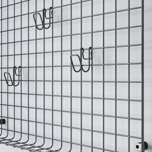 GREJIG, πίνακας τοίχου με πλέγμα και ράφι, 58x59 cm, 306.107.64