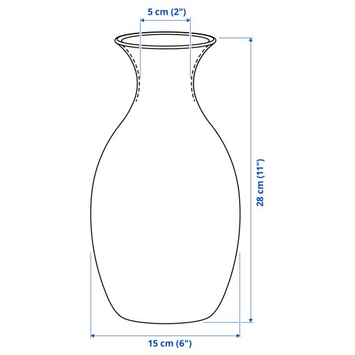 BERGKÖRSBÄR, vase, 28 cm, 306.110.42