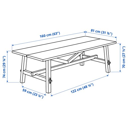 SKOGSTA, table, 160x81 cm, 306.118.86