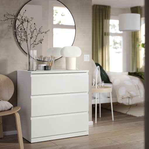 STORKLINTA, chest of 3 drawers, 70x50x75 cm, 306.275.33