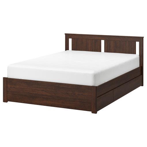 SONGESAND, bed frame with 2 storage boxes, 160X200 cm, 392.411.12