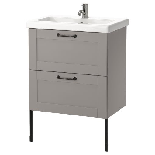 ENHET/TVALLEN, wash-stand with 2 drawers, 64x43x87 cm, 394.800.94