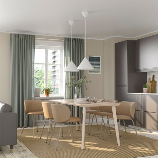 LISABO/KRYLBO, table and 6 chairs, 200 cm, 395.363.26