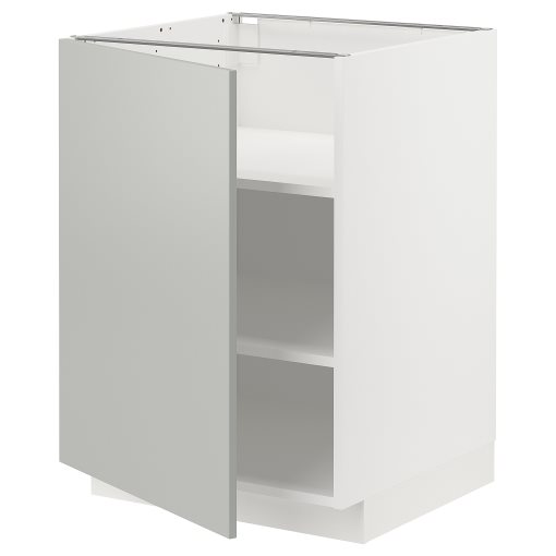 METOD, base cabinet with shelves, 60x60 cm, 395.382.31