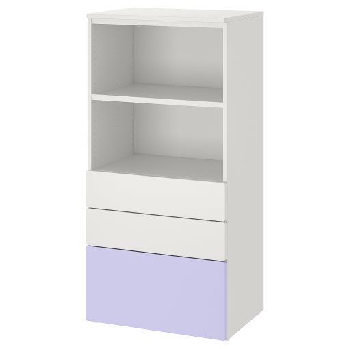 SMASTAD/PLATSA, bookcase with 3 drawers, 60x42x123 cm, 395.439.25