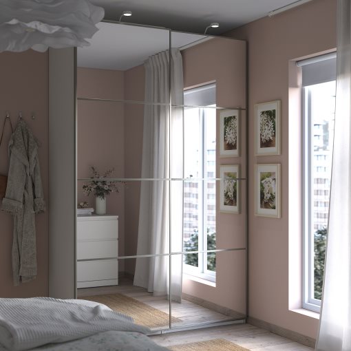 PAX/AULI, ντουλάπα με συρόμενες πόρτες, 150x66x236 cm, 395.613.54