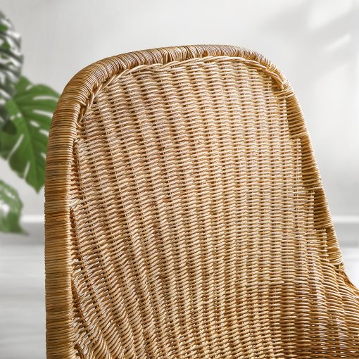 FRYKSAS, armchair and footstool/rattan, 395.631.69